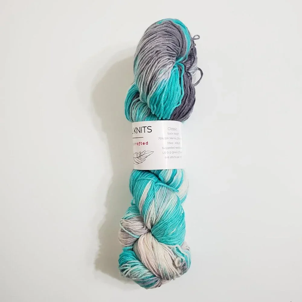 Blissful Knits Classic Superwash Merino Blend 438yds 3.5oz Hand Dyed Sock Weight